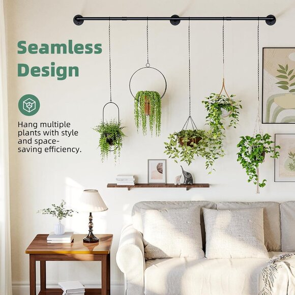 Plant Hanger Indoor with 6 Hanging Chains Hanging Planters for Indoor Plants Han - Picture 4 of 6